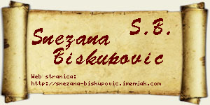 Snežana Biskupović vizit kartica